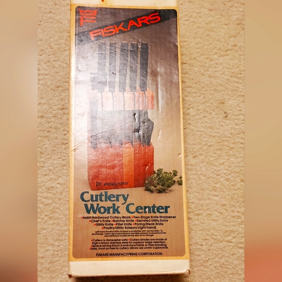 Fiskars Kitchen Vintage Fiskars Kitchen Knife Set Comes With Wood Block Comes In Original